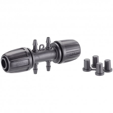 Conector 1/2” con 4 salidas de 1/4”
