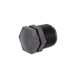 1/2” M threaded cap